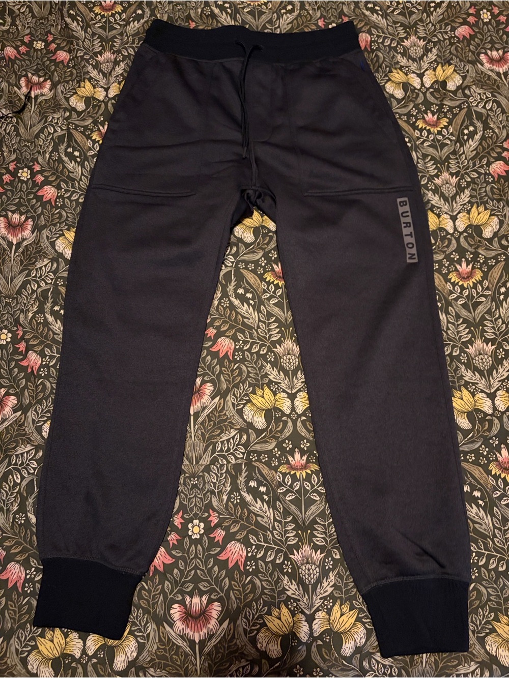 Burton Oak Fleece Men’s large Charcoal Slim Fit Quick Dry Joggers